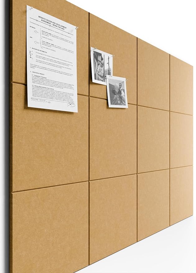 Bumusty Large Cork Board 47"x35" Alternative by Bumusty