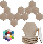 Hexagonal Acoustic Panels-12 Pack High-Density Sound Absorbing Panels by UNECHOACOUSTIC