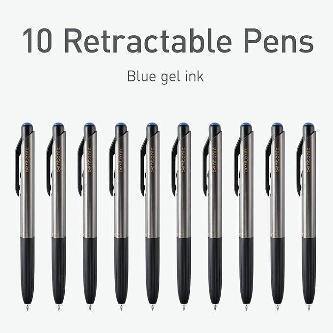 Pentonic GR-T Retractable Gel Pens, 0.7 mm Fine Point, Smooth Writing - Image 3