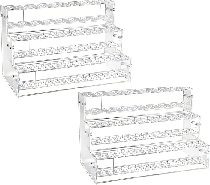 2pcs 144-Slots Pen Holder for Craft Shows,Acrylic Pen Display Stand Holders