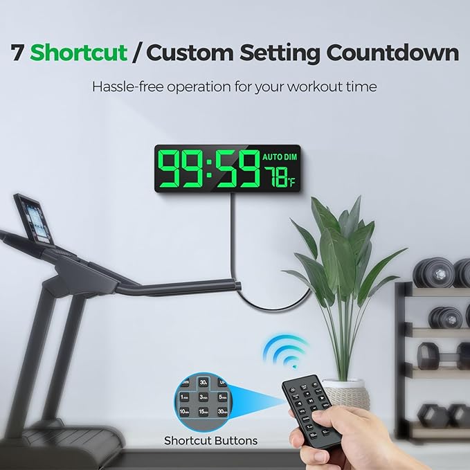 REACHER 16.5" Large Digital Wall Timer Clock - Image 4