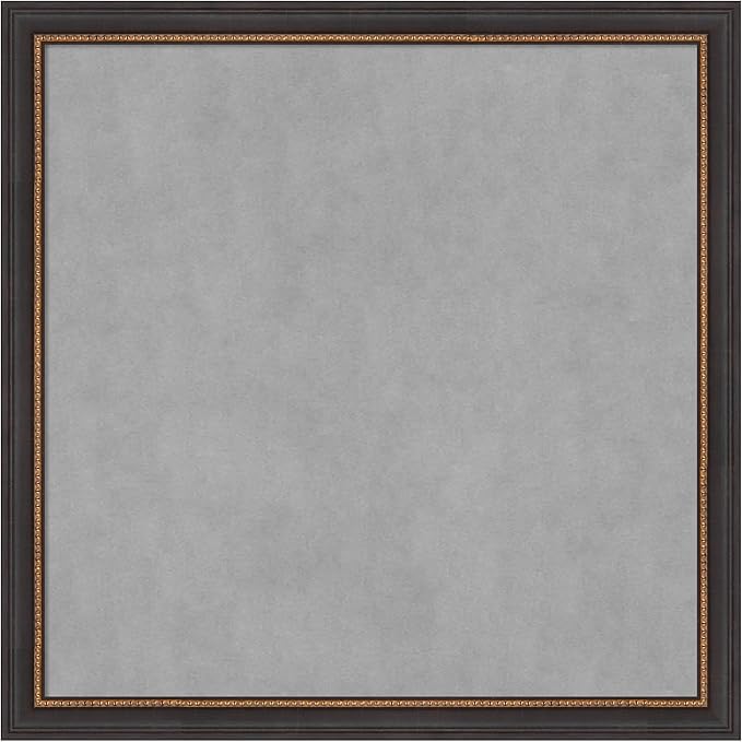 Amanti Art Black Framed Magnetic Board 27x27 Medium Vision Board by AmantiArt