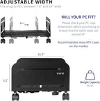 VIVO Large Computer Tower Desktop ATX-Case, CPU Steel Rolling Stand, 7.8 to 14 - Image 2