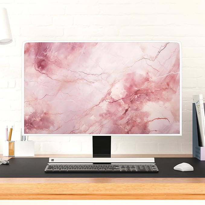 Baocicco Fashion Pink Marble Waterproof Television Cover 50, 52 Inch Full Body - Image 4