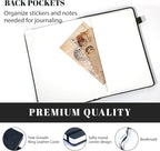 CAGIE Lined Journal for Men Women, Tree Growth Ring Leather Bound Journal - Image 5