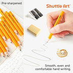 Shuttle Art 360 Pack #2 HB Golf Pencils, Wood-cased 3.5” Mini Pencils Bulk - Image 3