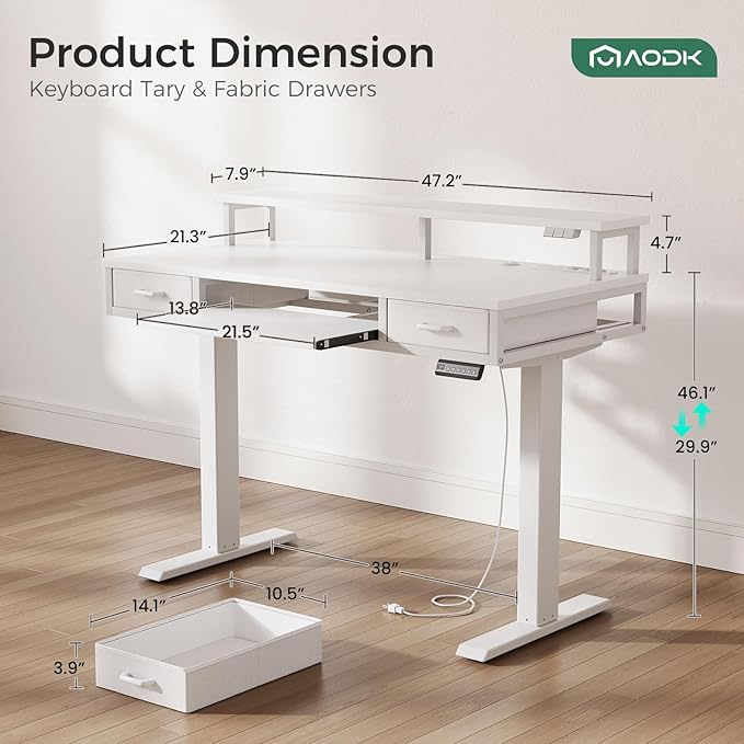 AODK Electric Standing Desk - Image 3