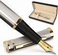 Wordsworth & Black Fountain Pen Set, 18K Gilded Broad Nib, Includes 6 Pack Ink by WordsworthBlack