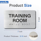 JANITOR CLOSET Signs with Raised Text & Grade 2 Braille, Brushed - Image 2