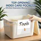 H4D 48 Pack Labels for Storage Bins, Tote Label Pockets for Organizing Storage - Image 8