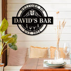 Personalized Bar Sign | Custom Metal Wall Art Decor - Image 7