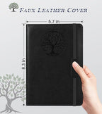 Biuwory Lined Journal Notebook for Women Men, 256 Pages A5 Hardcover Leather - Image 2