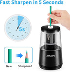 JARLINK Electric Pencil Sharpener, Heavy-Duty Helical Blade to Fast Sharpen - Image 2