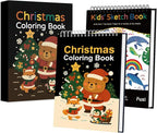 Fuxi Christmas Coloring Books for Kids Ages 8-12, 60 Sheets Blank Sketchbook + - Image 9