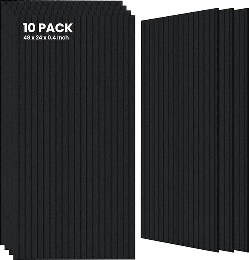 10 Pack Large Acoustic Panels, Sound Panels by TO-TH