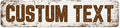 Custom Sign, Custom Street Sign, 11 Font Colors, 13 Font Styles, 4 Hole Options by MySignCenter