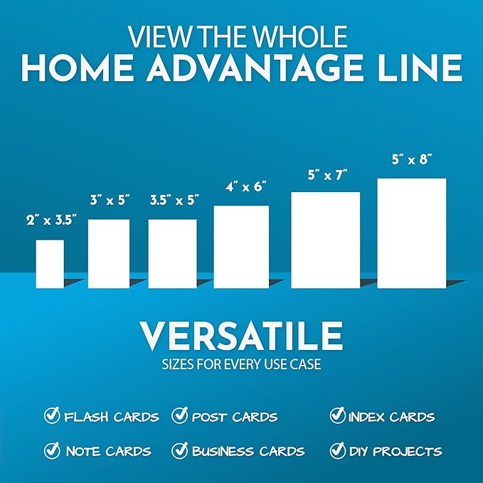 Home Advantage 2x3.5 Blank Index Cards - Image 7
