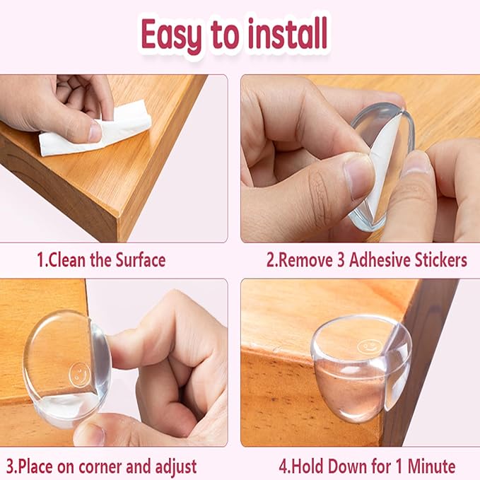 8 Pack Corner Protector Baby, Table Corners, Round Corner Guards, Safety Corner - Image 6