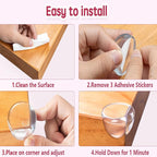 8 Pack Corner Protector Baby, Table Corners, Round Corner Guards, Safety Corner - Image 6