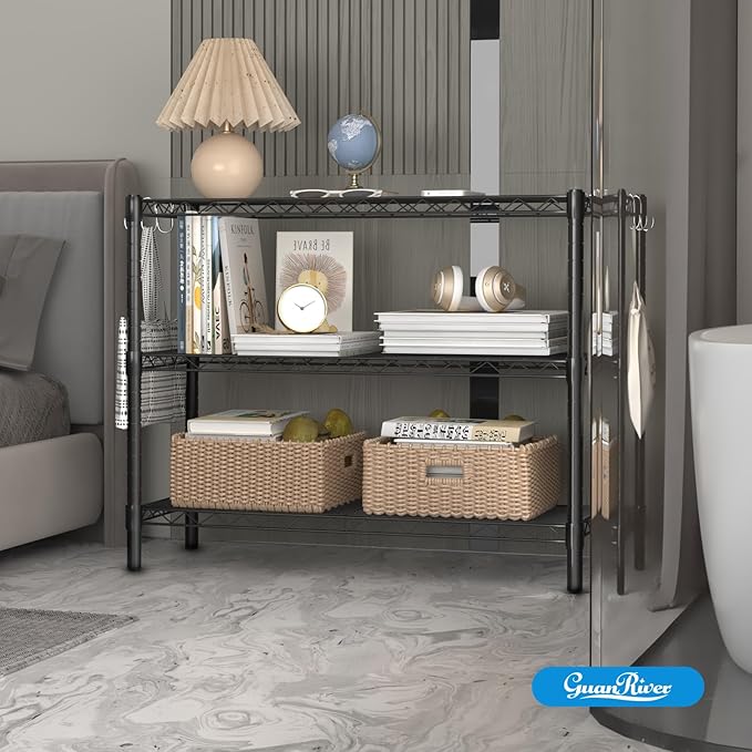 Guan River 3-Shelf Adjustable Metal Shelf Wire Shelving Unit Storage Rack - Image 8