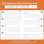 IN-LUXPRO Planner 2026 Daily Weekly and Monthly, 11.5"x8.5", 12 Months Spiral - Image 3