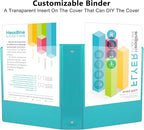 CIXILDTS 2-inch Round Ring Binder, Durable 2" 3 Ring Binder Fit Letter Size - Image 5