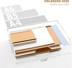 2 Pack- Stackable Paper Letter Tray, Enlarged A4 File Desk Organizer Acrylic - Image 7