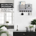 Lucundm Key Holder Wall Mount, Mail Holder - Image 4