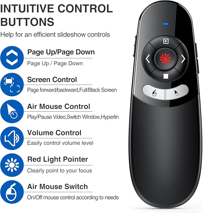 DINOSTRIKE 2 in 1 Type C and USB Presentation Clicker - Image 4