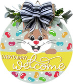 Wood front door sign Wood sign Home decor Welcome sign Sign by Unknown