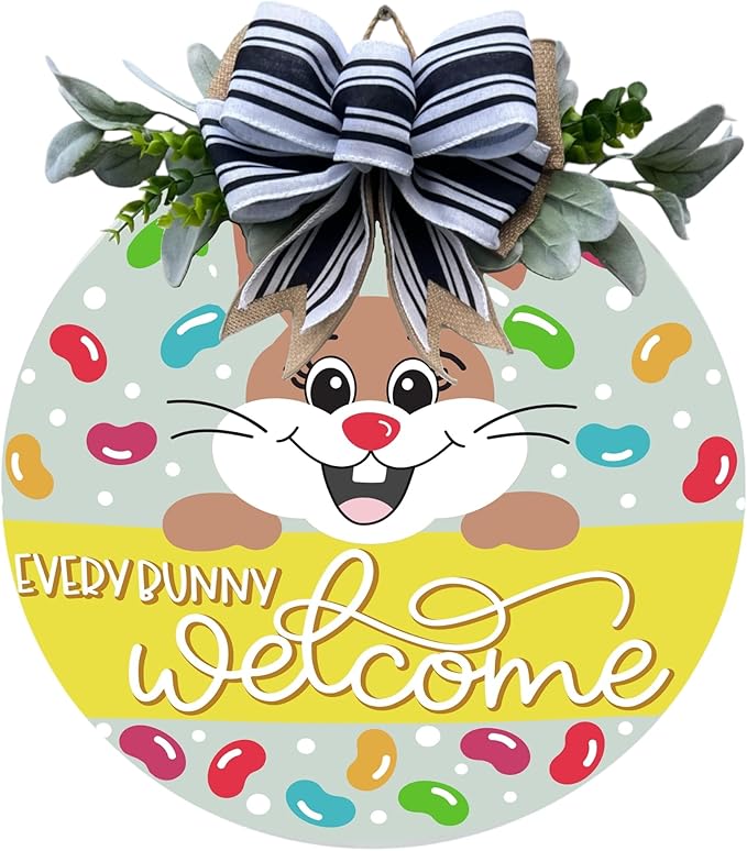 Wood front door sign Wood sign Home decor Welcome sign Sign by Unknown