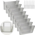 Colarr 8 Pcs Wall File Holder Organizer Plastic Wall Mount Mail Organizer by Colarr