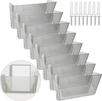 Colarr 8 Pcs Wall File Holder Organizer Plastic Wall Mount Mail Organizer by Colarr