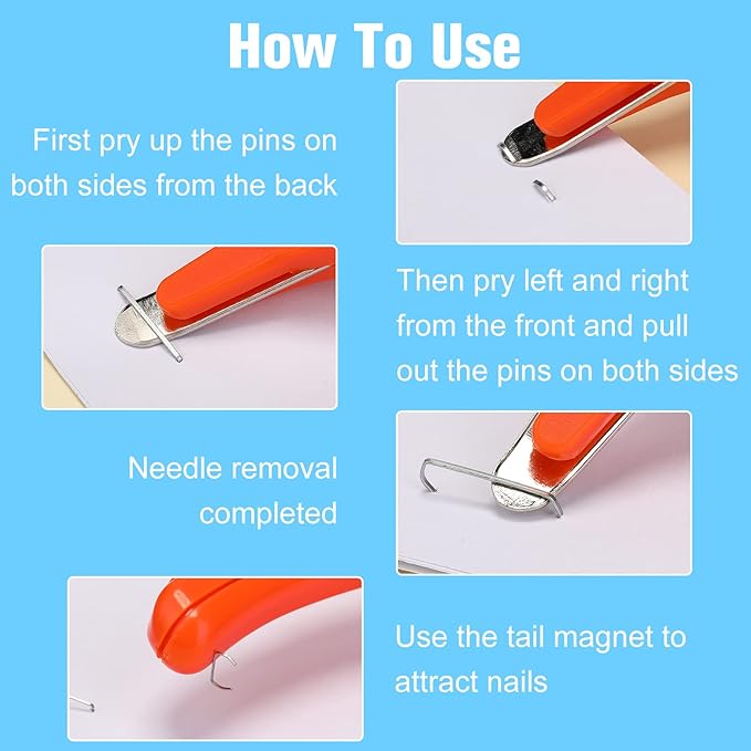 24 Pcs Magnetic Staple Remover Bulk Staple Remover Puller Removing Pen - Image 4