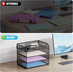 Marbrasse 4 Tier Paper Organizer Letter Tray - Image 2