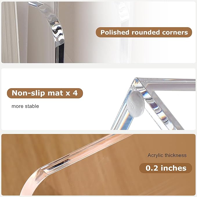 SANRUI Acrylic Mail Sorter Desktop Organizer Holder - Image 5