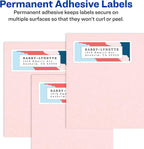 Avery® Printable Return Address Labels, Sure Feed® Technology, 2/3" x 1-3/4", White, Laser & Inkjet Compatible, 600 Blank Labels Total, Great for Mailing, Branding, and More (18294)