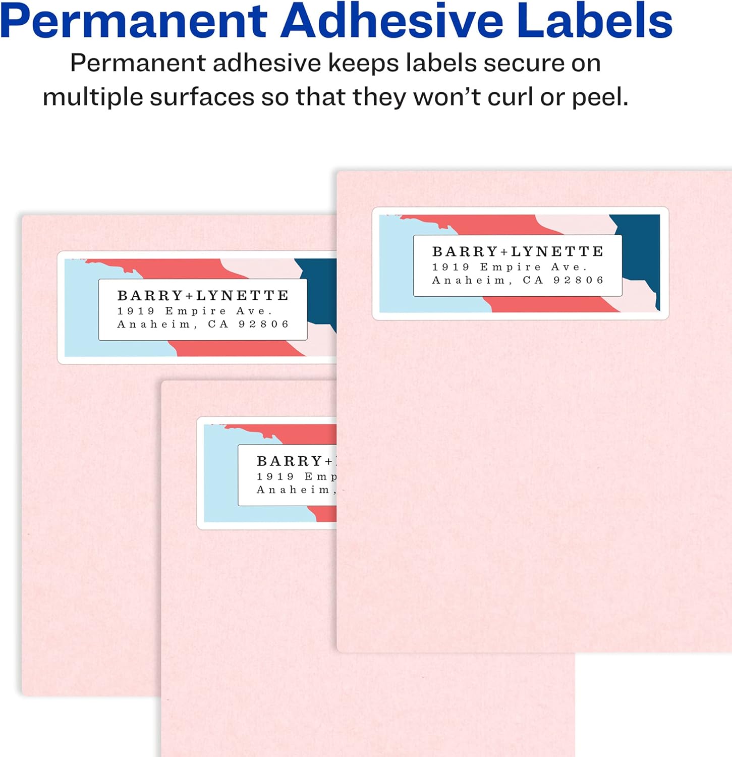 Avery Printable Return Address Labels, Sure Feed Technology, 2/3" x 1-3/4", White, Laser & Inkjet Compatible, 600 Blank Labels per Pack, Great for High-Volume Mailing (5-Pack of 18294)
