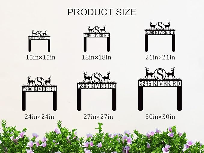 Personalized Metal Address Sign - Image 4