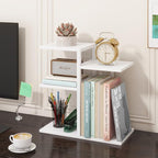 ELITEROO Desk Bookshelf, 4 Tier Wood Desktop Bookshelf, Adjustable Table Top - Image 5