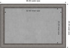 Amanti Art Grey Framed Magnetic Board 24x36 Large Vision Board - Image 4