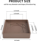 Furniture Coasters 8 Pcs 2” Furniture Caster Cups Non Slip Furniture Pads - Image 3