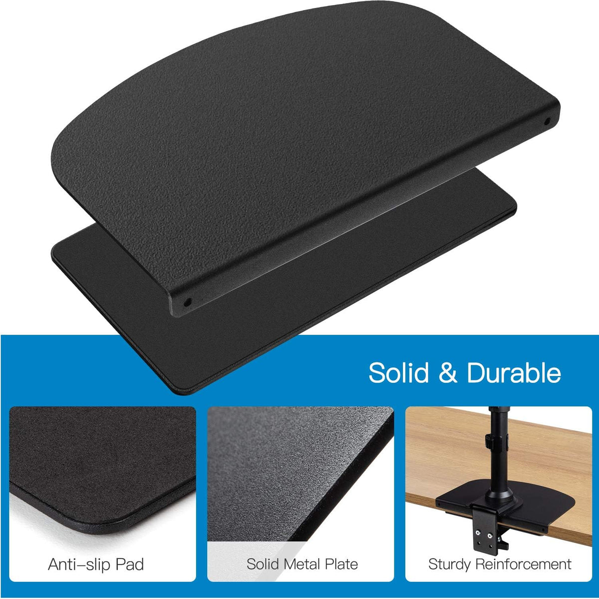 HUANUO Steel Monitor Mount Reinforcement Plate for Thin, Glass and Other Frag...