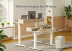 Claiks Standing Desk with Drawers, Stand Up Electric Standing Desk Adjustable - Image 6