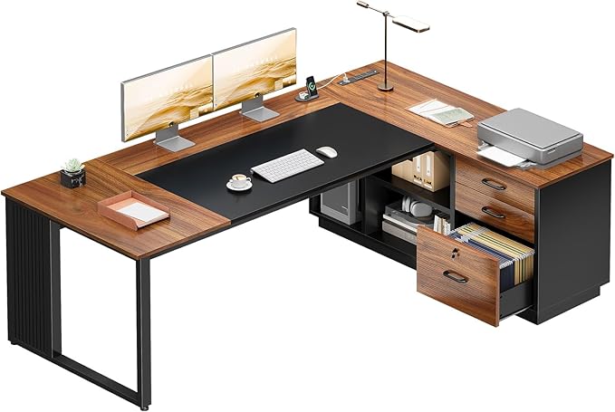 AODK 71 Inch Executive Desk, L Shaped Desk by AODK