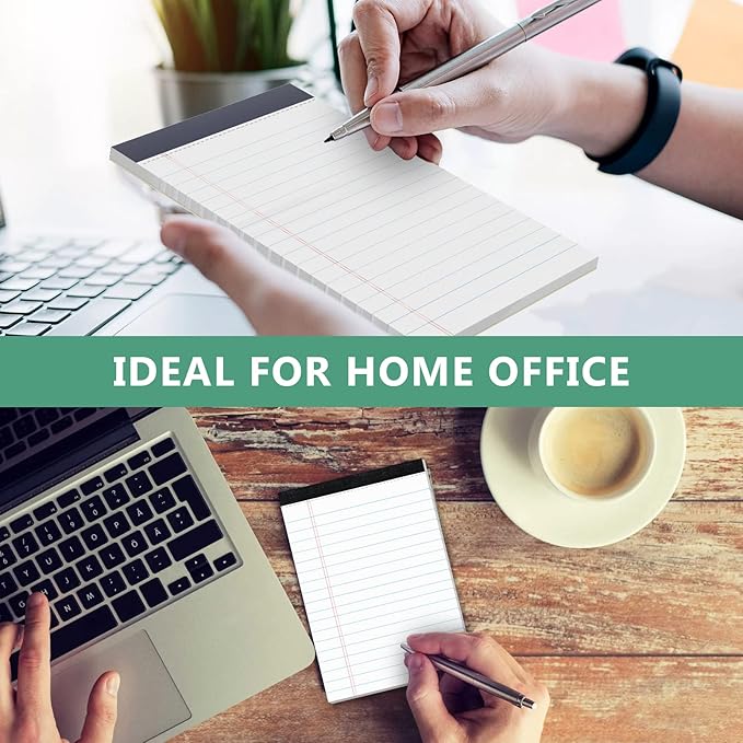 10 Pads Legal Pads 4x6 Inch Lined Ruled Perforated Writing Pad Small Notepads - Image 5