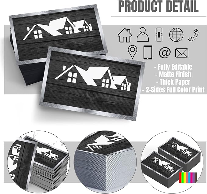 Custom Business Cards Double-Sided Realtor Business Cards Customize - Image 2