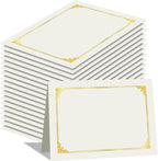 HAUTOCO 50 Packs Certificate Holders, Cream Color Diploma Folders Certificate by HAUTOCO