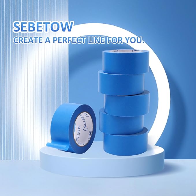 SEBETOW Blue Painters Tape 2 Inch Bulk - Image 8