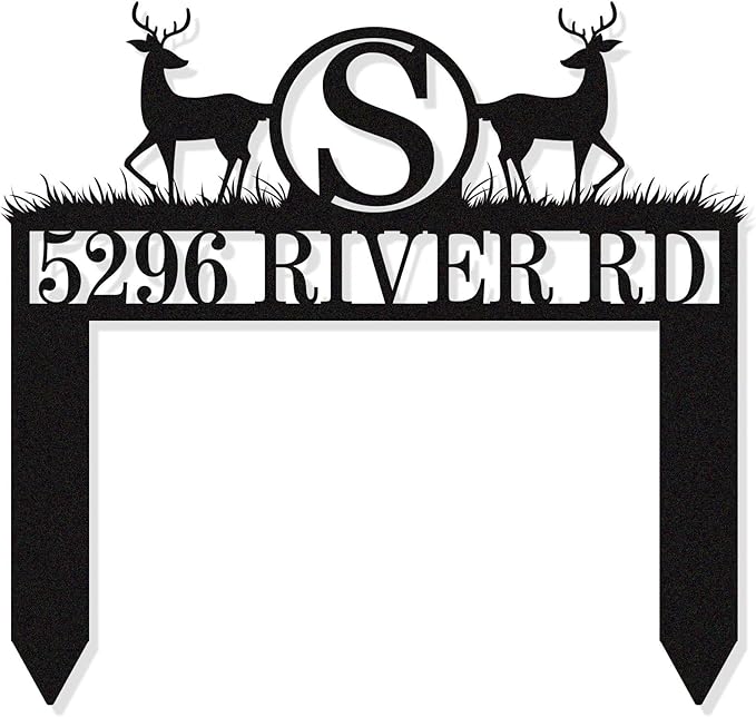 Personalized Metal Address Sign by HYTSIGN